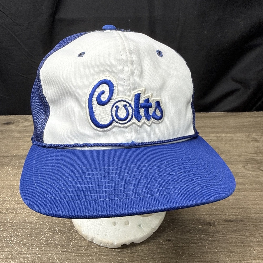 Vintage Indianapolis Colts Sports Specialties Snapback Hat 80s 90s Trucker Cap